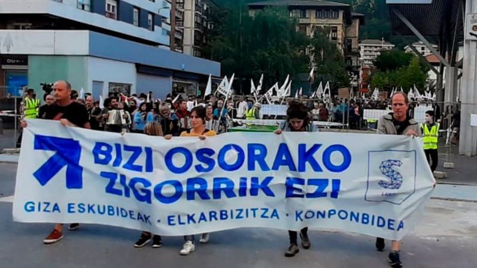Concentració de suport al terrorista de la banda ETA Henri Parot en Mondragón