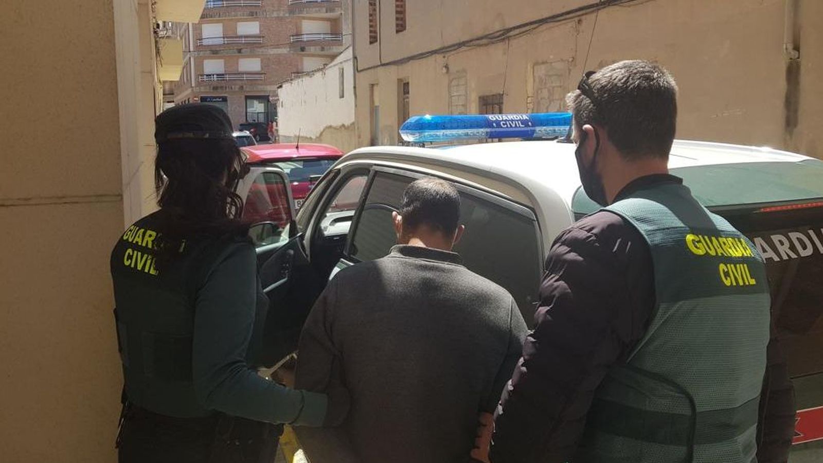Moment de la detenció a Tavernes de la Valldigna