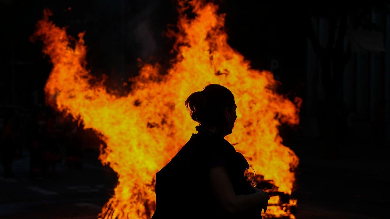 Crema d'una foguera per Sant Joan