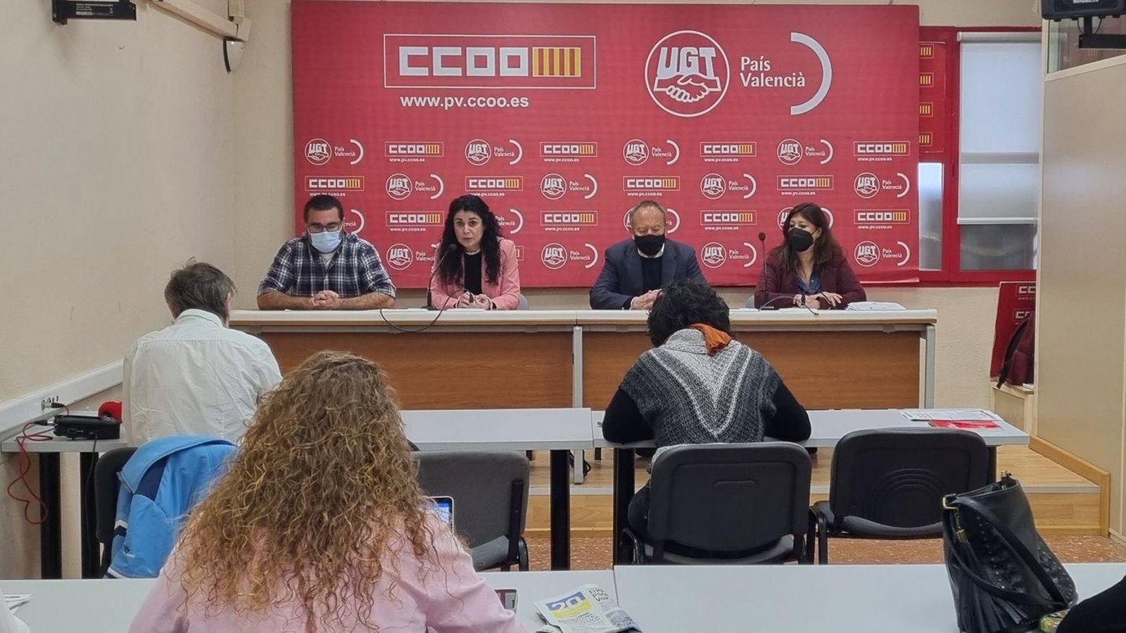 Roda de premsa d'aquest dimecres