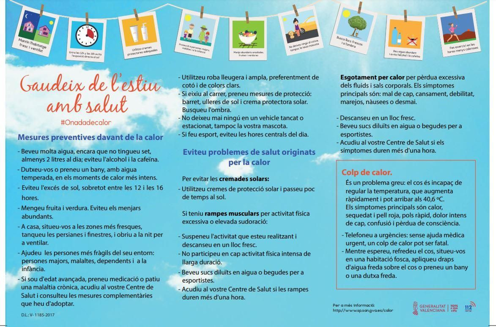 Consells de la conselleria contra la calor