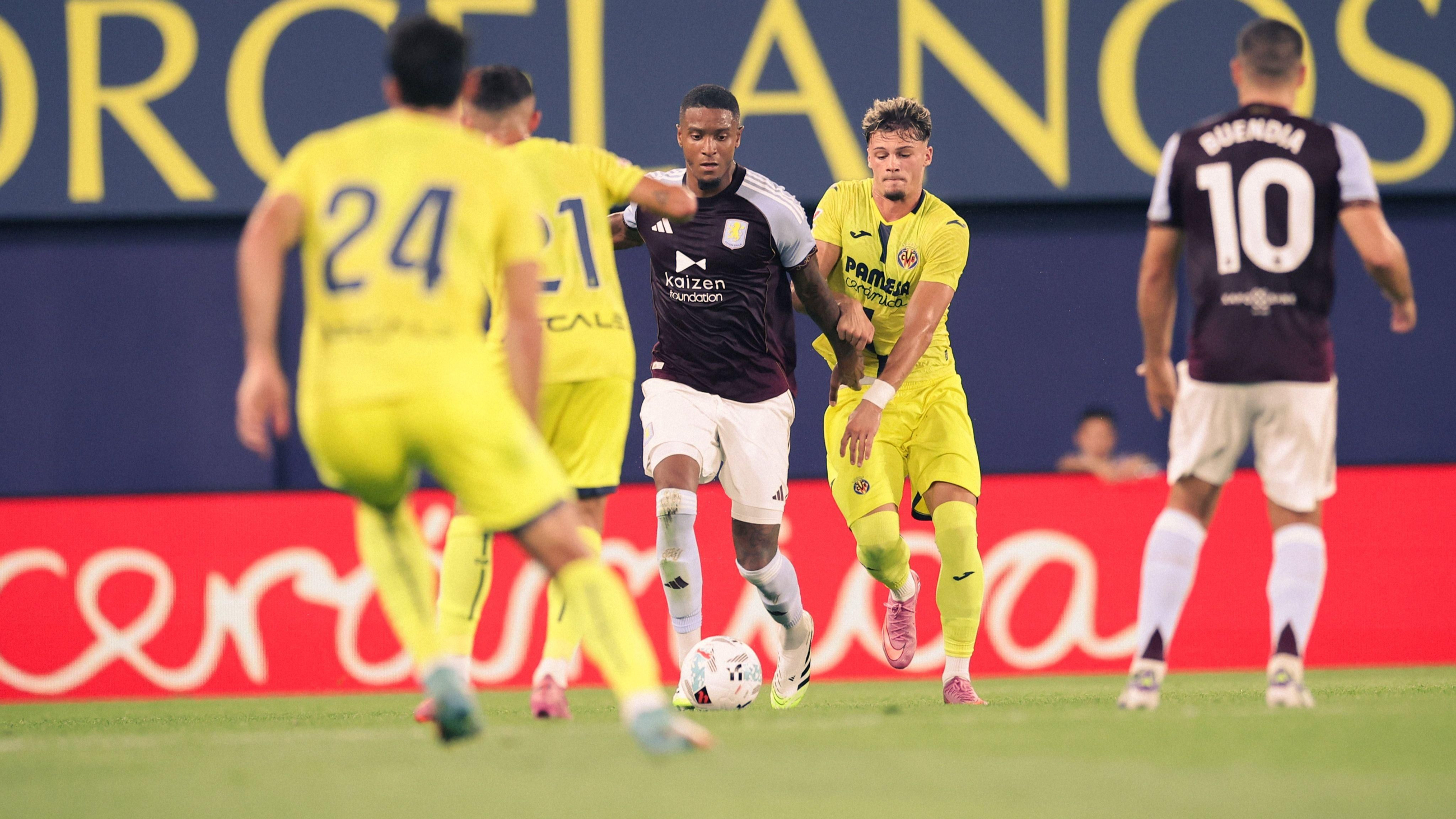 Imatge del partit entre el Villarreal i l'Aston Villa