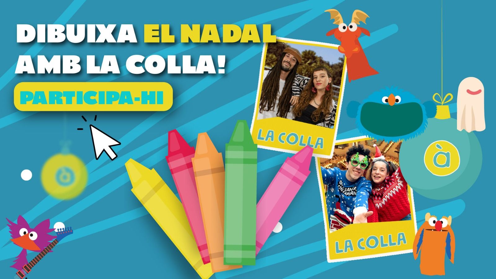 Cartell de la campanya 'Dibuixa el Nadal amb La Colla 2023'