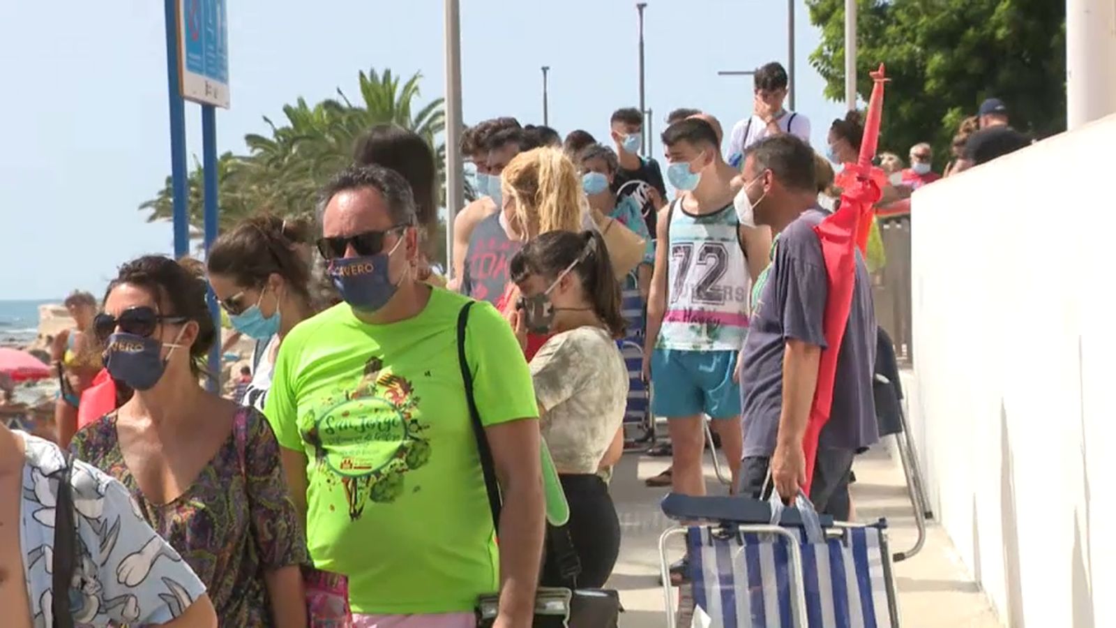 Cues a la platja del Morrongo (Benicarló), aquest dilluns