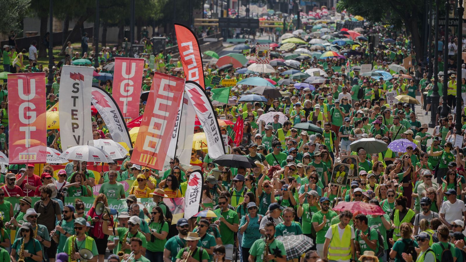 Manifestació d'este dimarts a València
