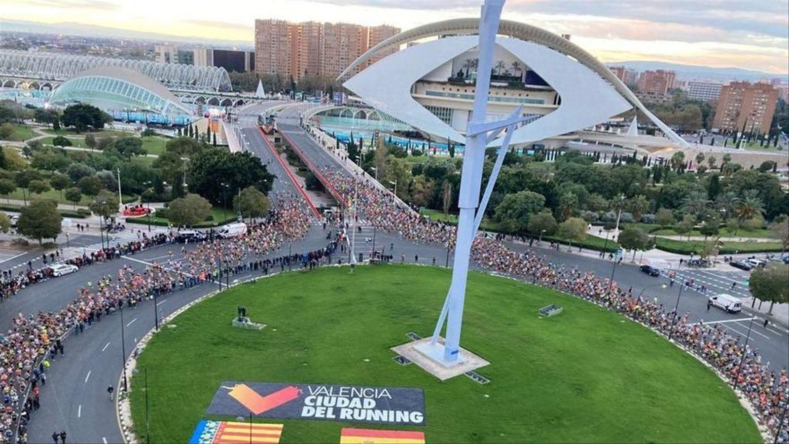 Imatge de l'edició del 2022 de la Marató de València Imatge de l'edició de 2022 de la Marató de València