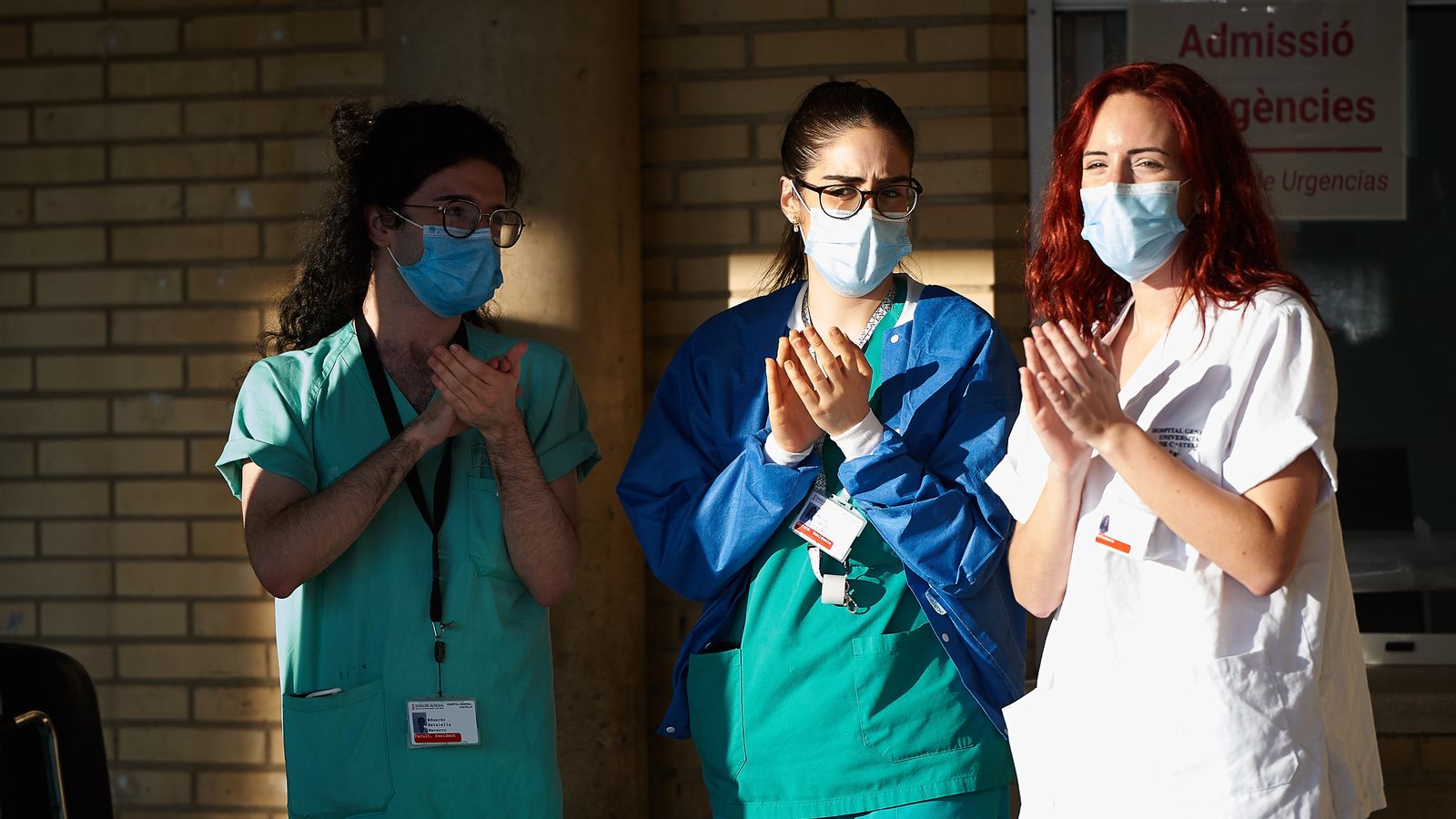 Treballadores sanitàries durant l'Estat d'Alarma