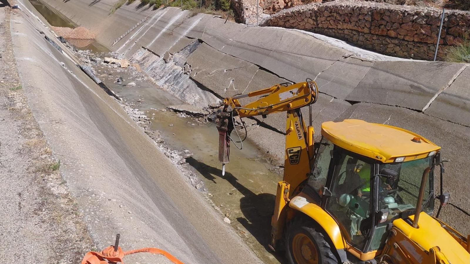 Reparació del tram afectat