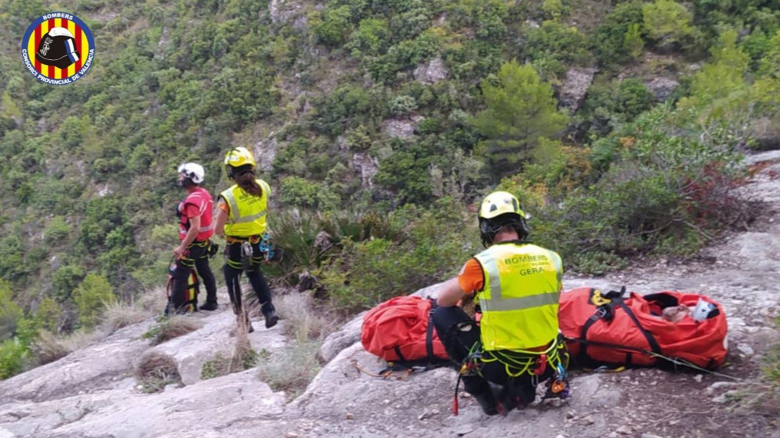 Un moment del rescat, aquest dilluns