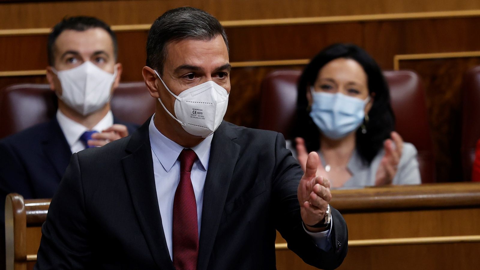 Pedro Sánchez en la sessió de control al Congrés