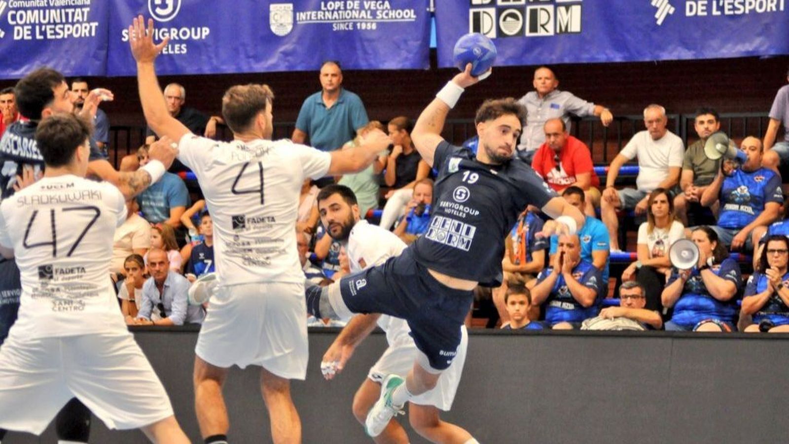 Juan Carlos Sempere, en una acció d'atac