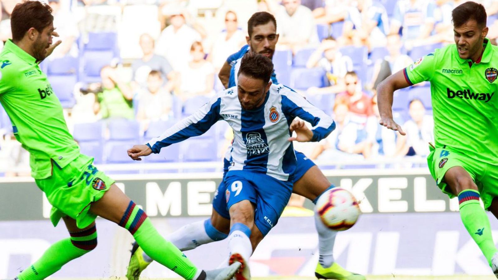 Sergio García en l’acció del gol Sergio García en l’acció del gol