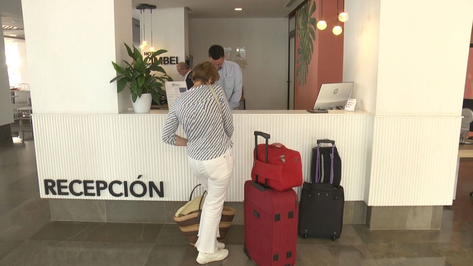 Recepció d'un hotel