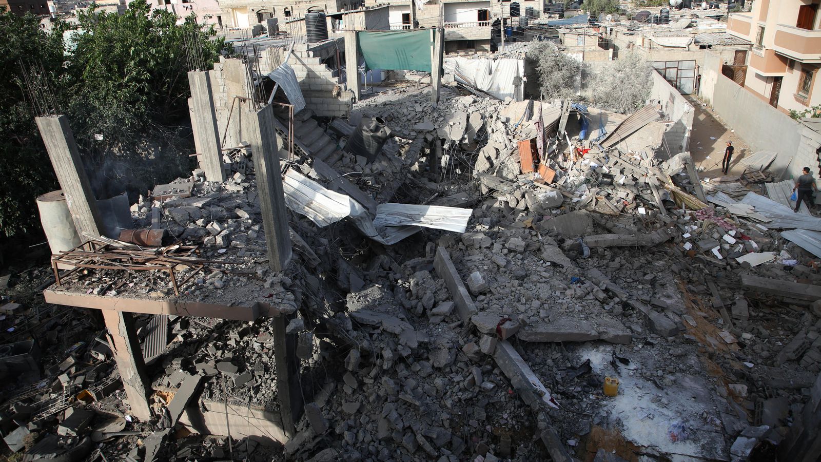Un atac israelià, a finals d'abril, al sud de Gaza