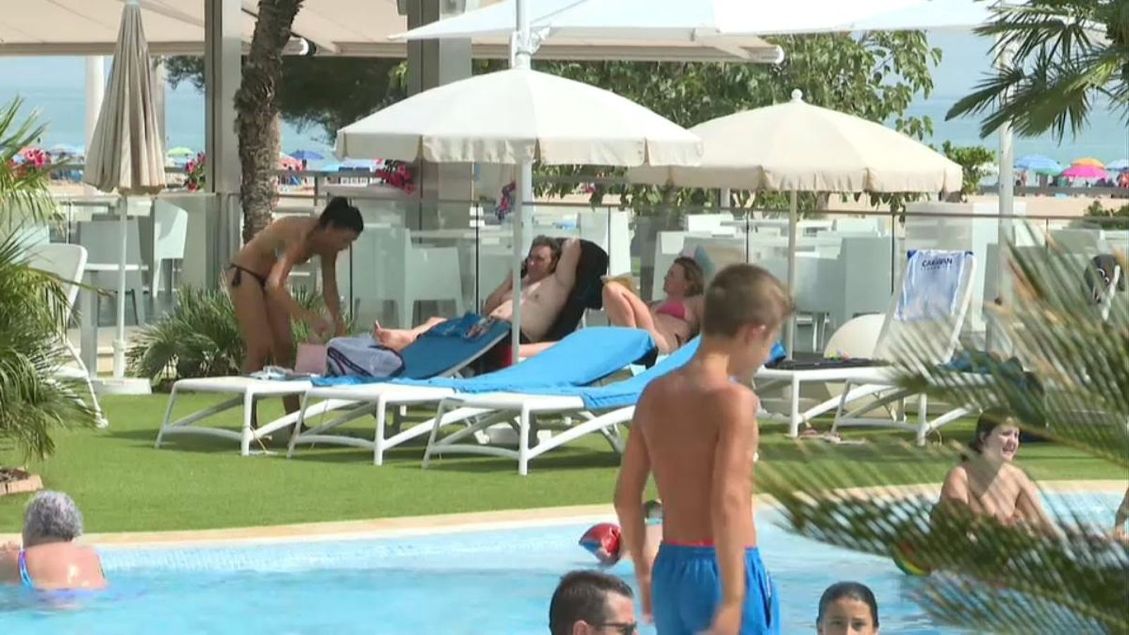 Piscina d'un hotel