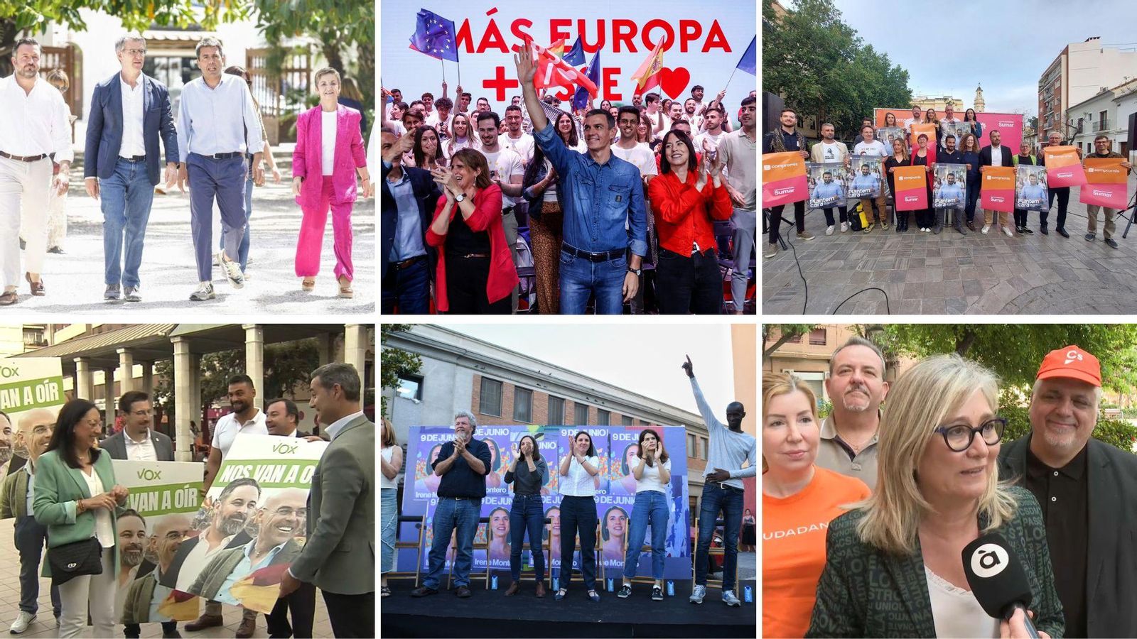 Actes de començament de campanya electoral de les europees