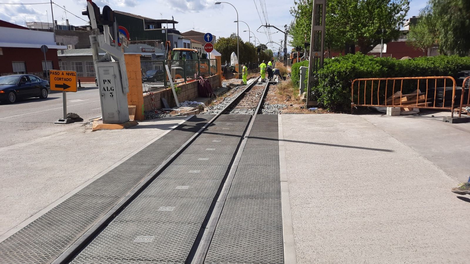 Un dels trams renovats amb les obres