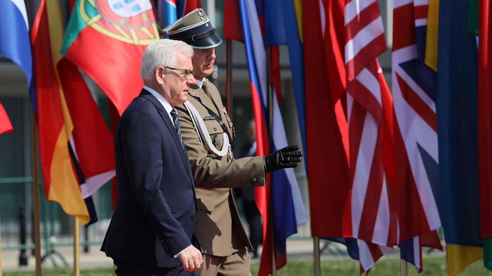 El ministre d'exteriors polonés Jacek Czaputowicz arriba a la cerimònia que marca el 80 aniversari de l'inici de la Segona Guerra Mundial
