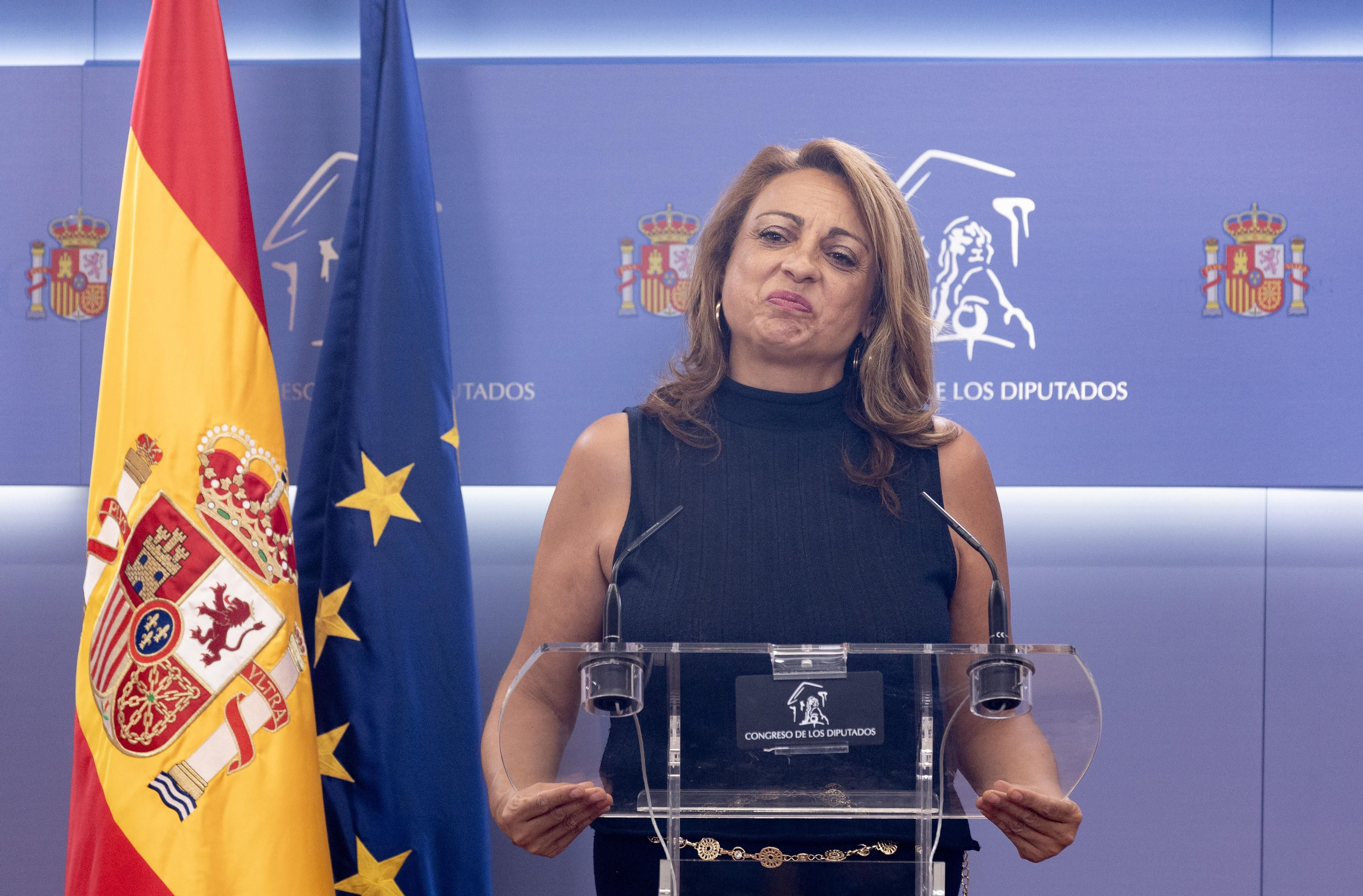 La portaveu de Coalició Canària, Cristina Valido La portaveu de Coalició Canària, Cristina Valido