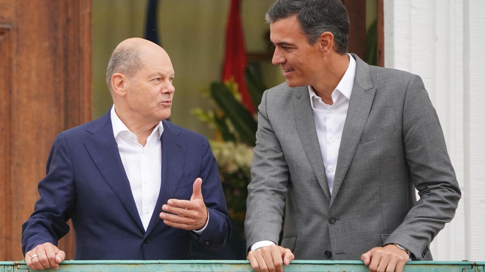 El canceller alemany amb el president espanyol, aquest dimarts a Meseberg, Alemanya El canceller alemany amb el president espanyol, aquest dimarts a Meseberg, Alemanya