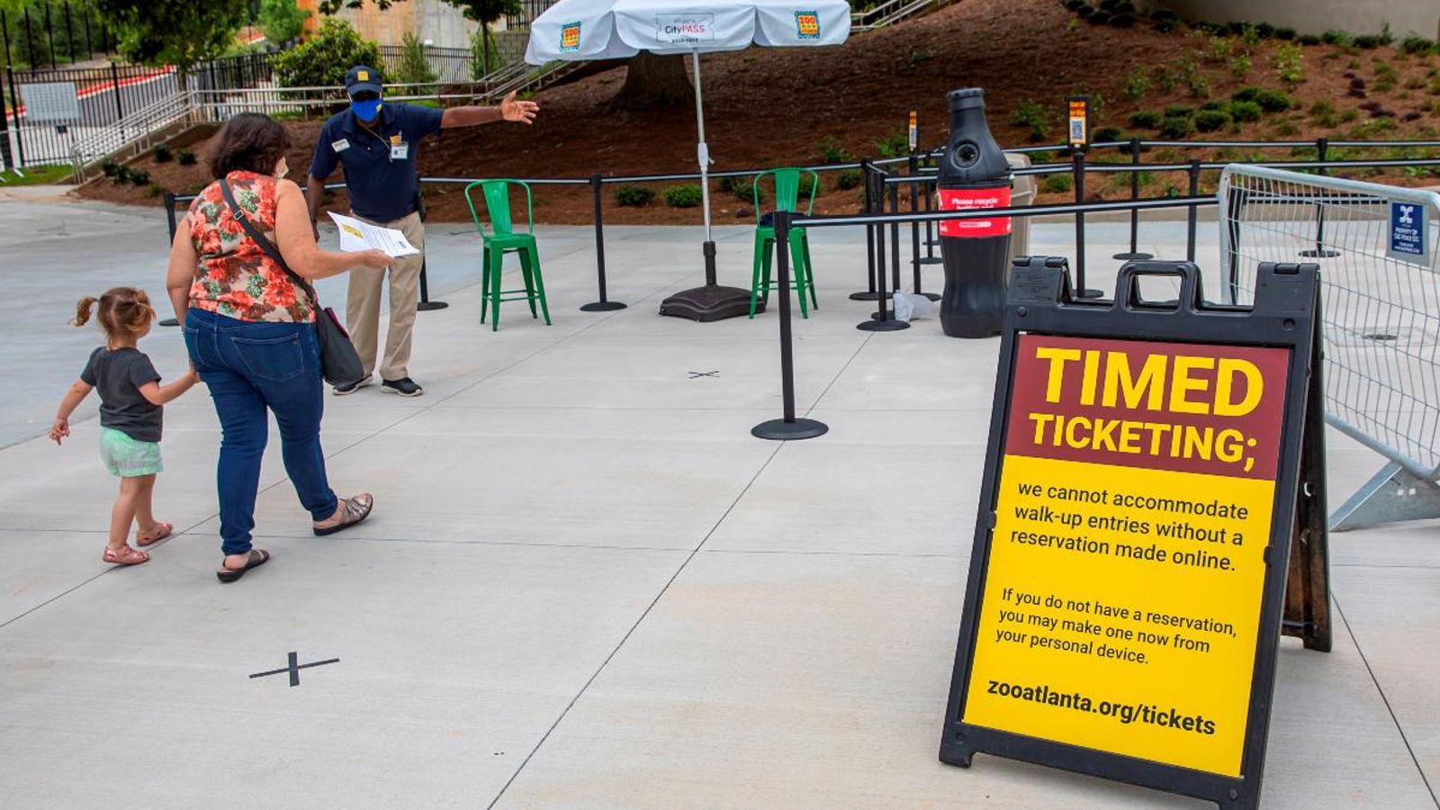 Al zoològic d'Atlanta només es pot accedir amb una reserva prèvia