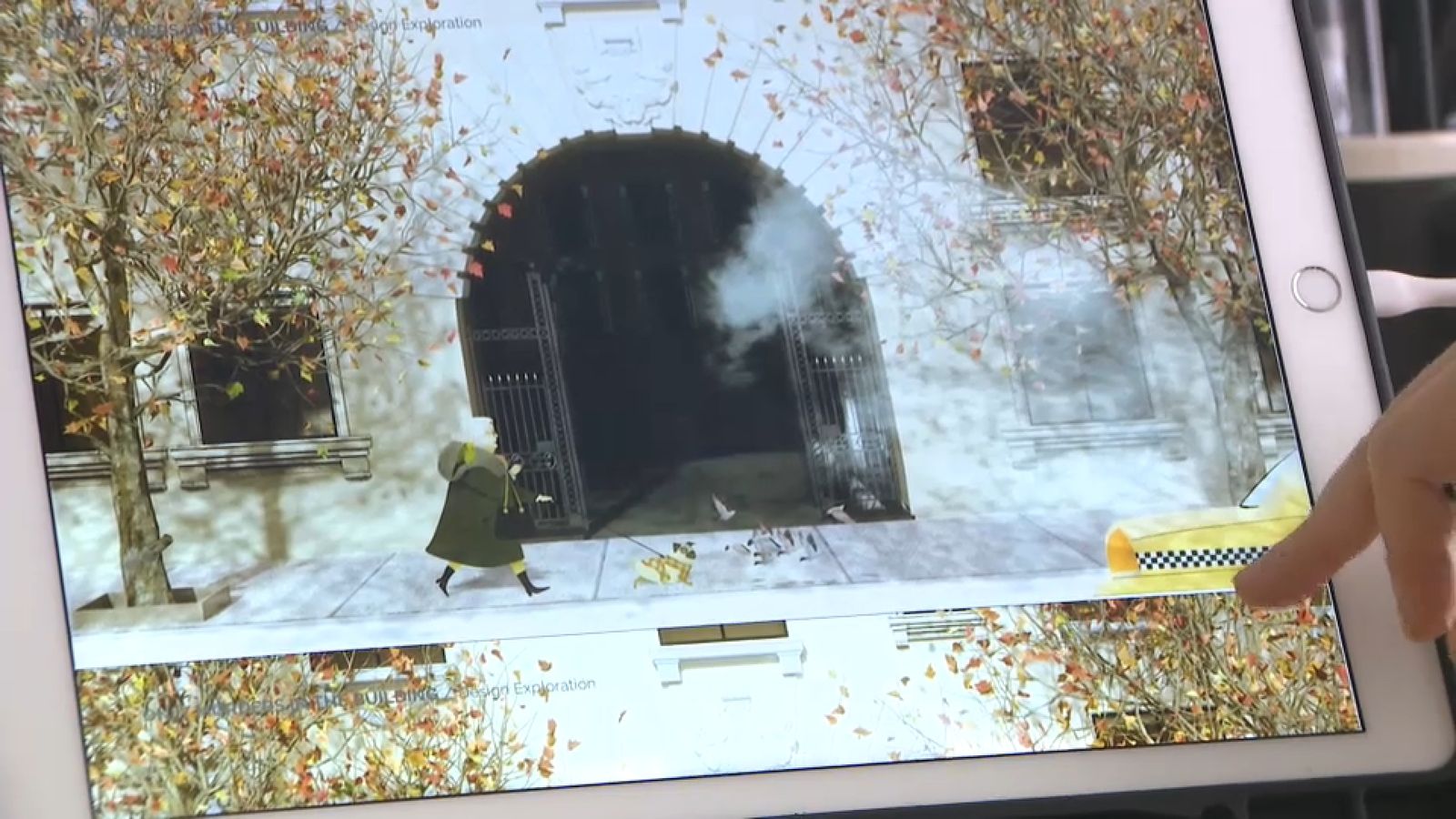 Una de les il·lustracions que ha dissenyat Laura Pérez per a la sèrie 'Solo asesinatos en el edificio', que emet la plataforma Disney