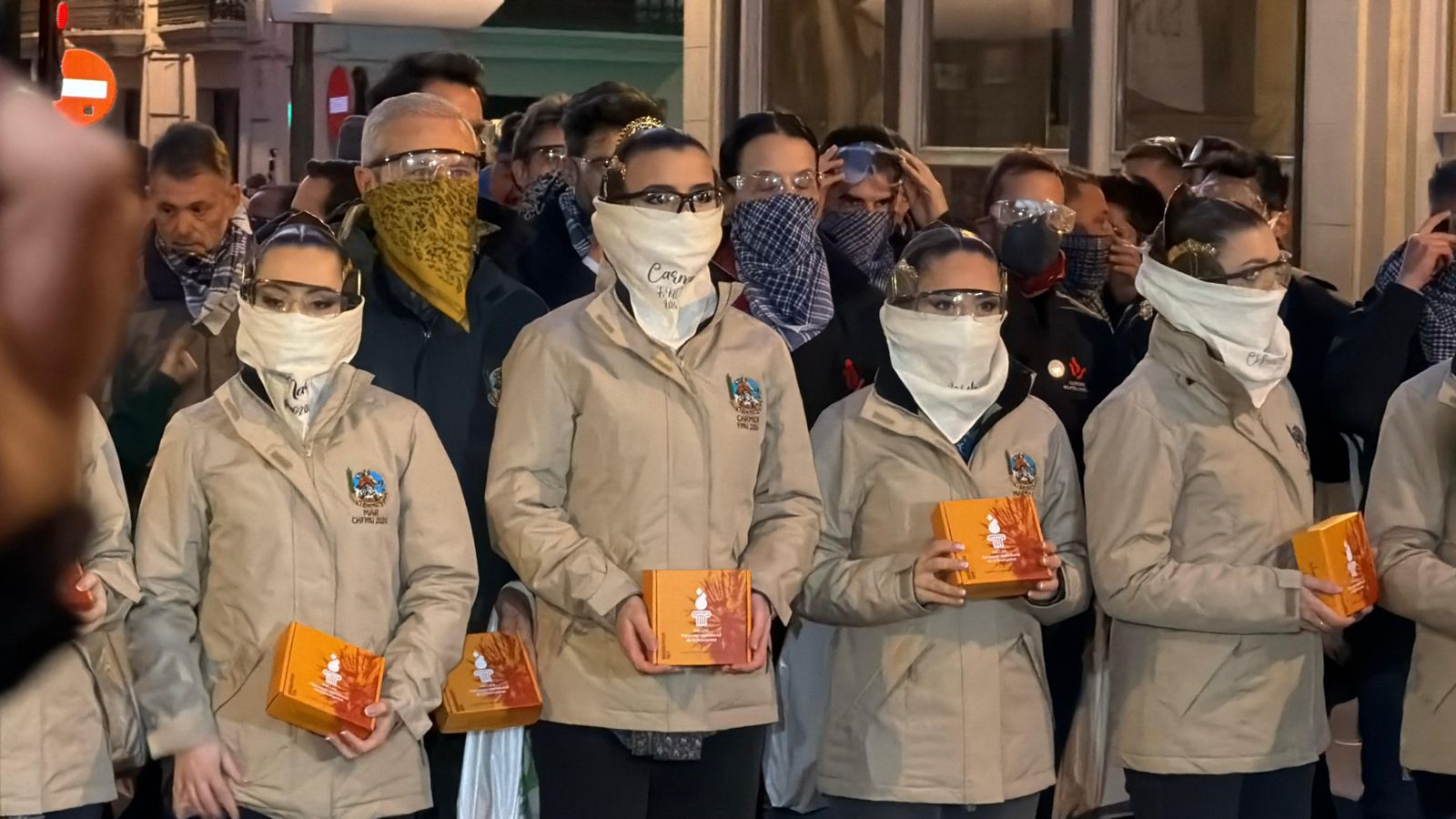 Falleres en la macrodespertà d'este diumenge