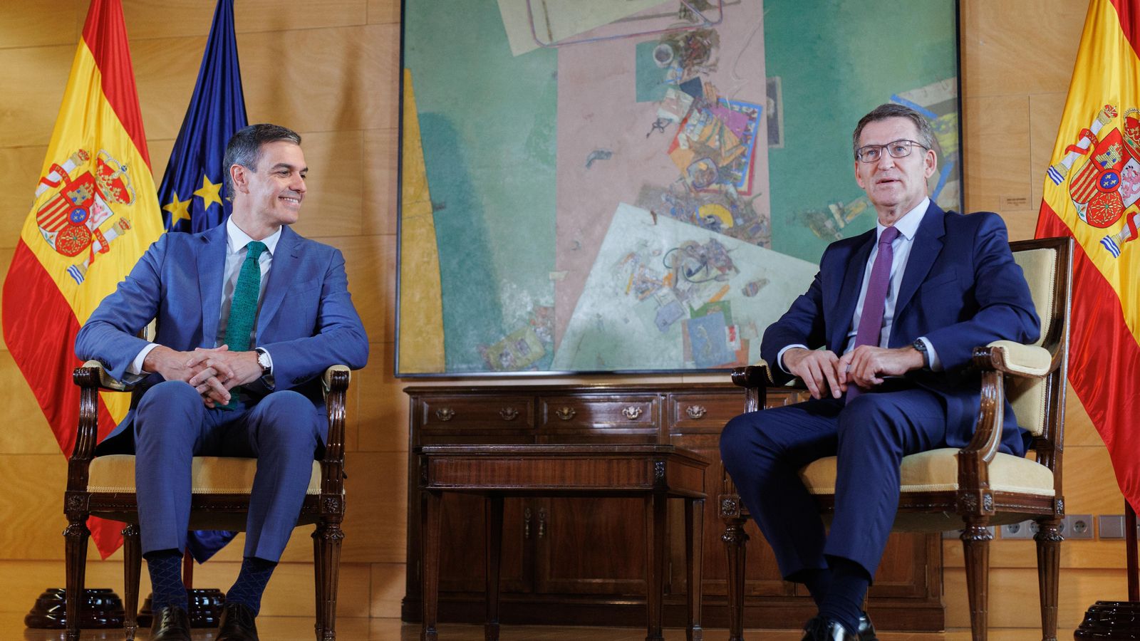 Pedro Sánchez i Alberto Núñez Feijoó, en una imatge d'arxiu