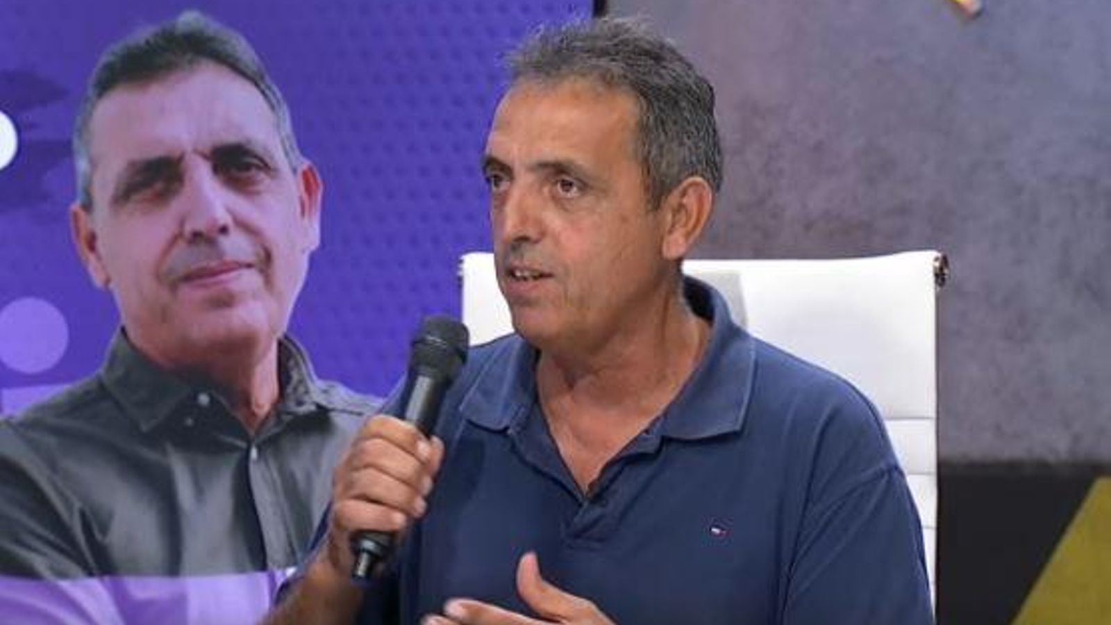 Pep Gimeno "Botifarra" durant l'entrevista al programa Tàp Zàping