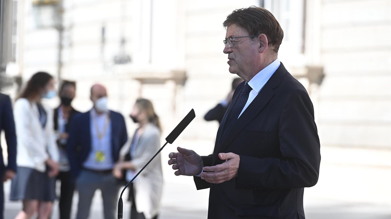 Puig, en l'acte d'homenatge a les víctimes de la Covid-19 celebrat a Madrid