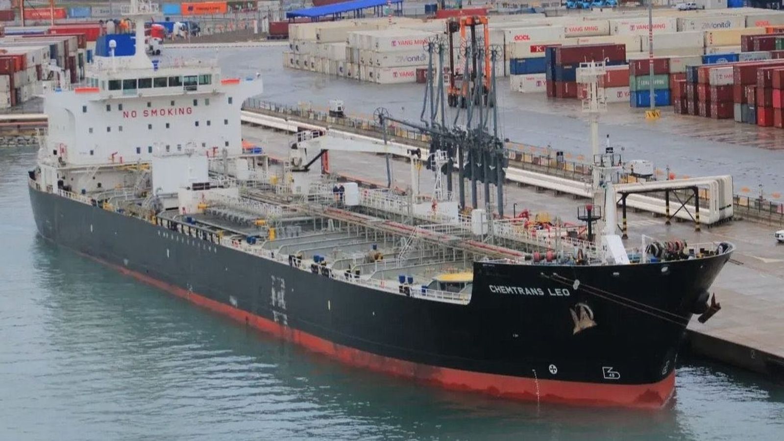 Vaixell petrolier en una imatge d'arxiu