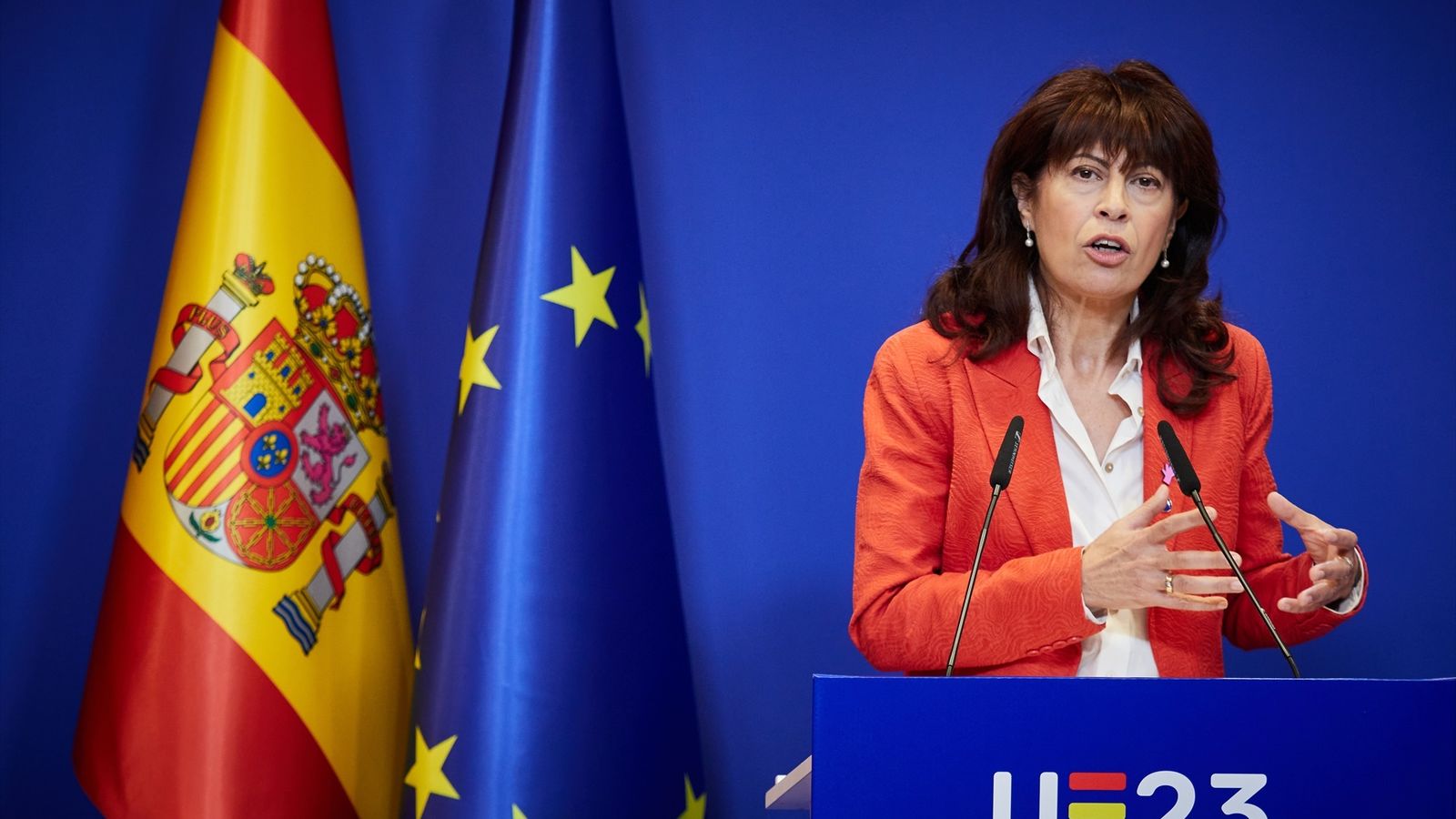 La ministra d'Igualtat, Ana Redondo, divendres passat