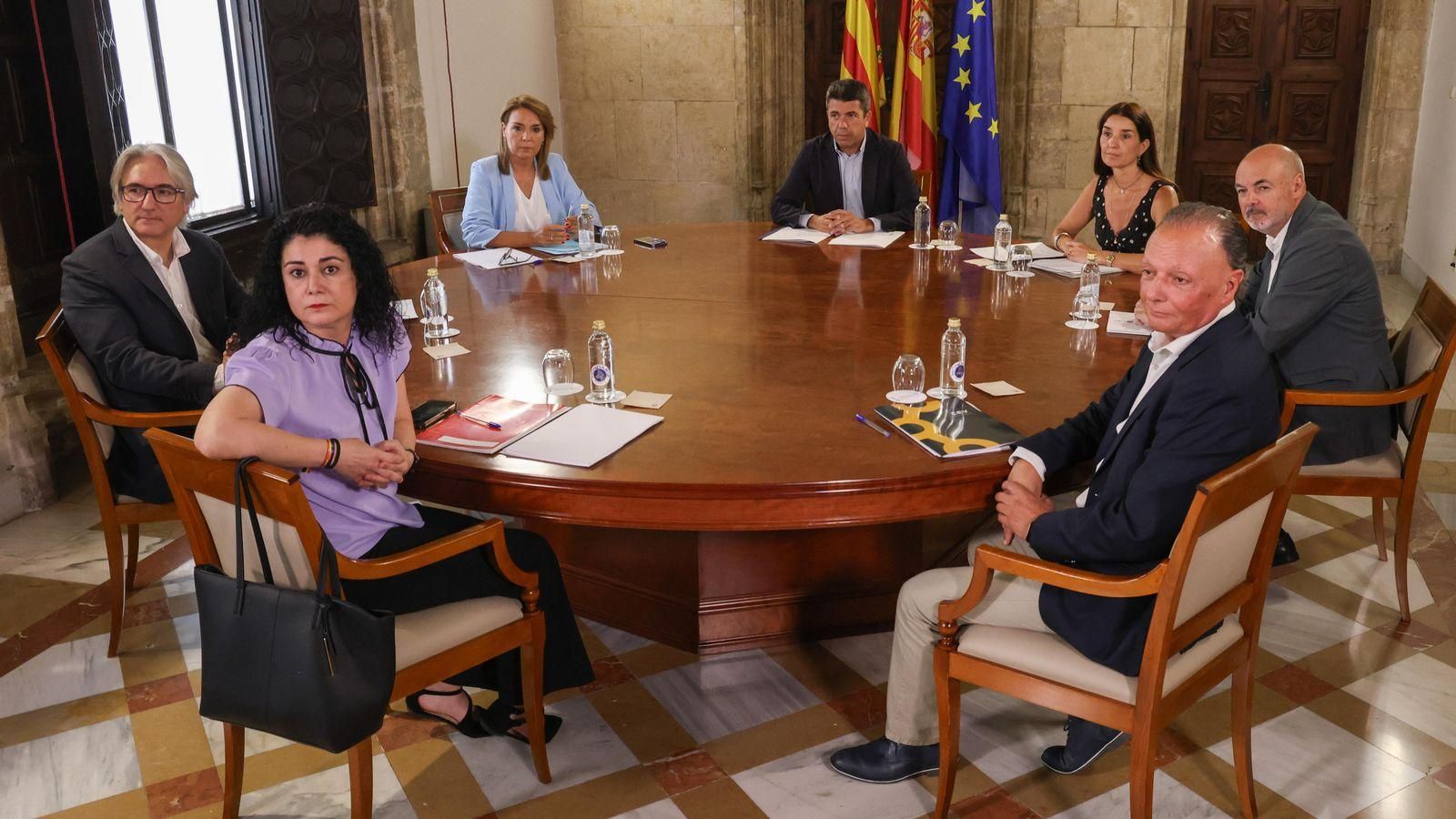 Reunió de la taula del diàleg social de la Comunitat Valenciana este dimecres