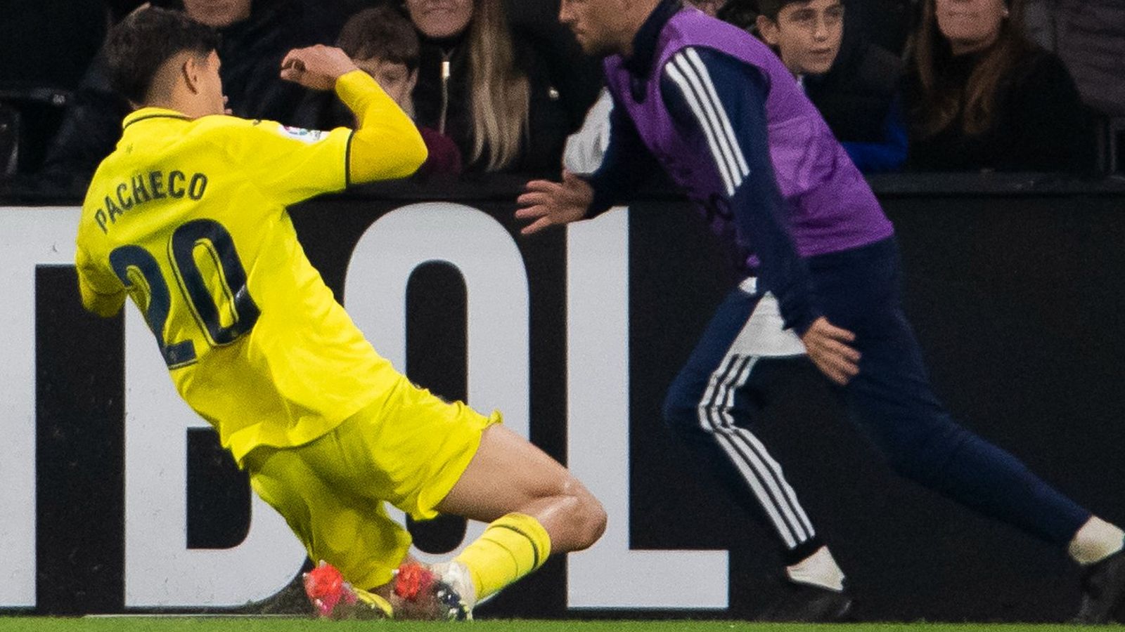 Pacheco celebra el gol de la victòria