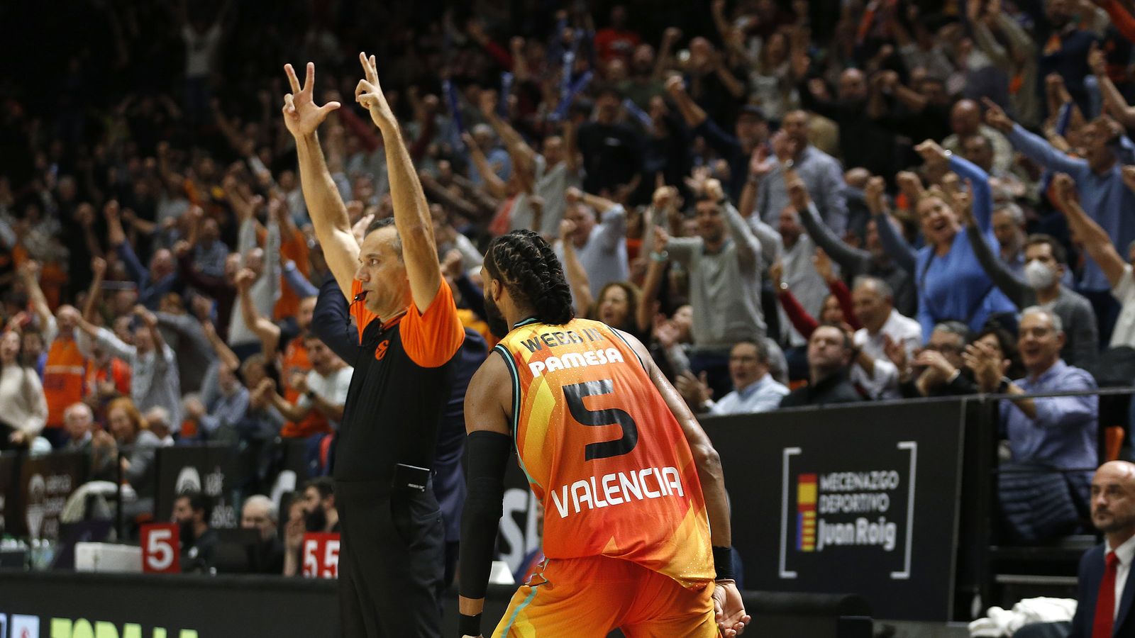 La Fonteta celebra un triple de Webb III, decisiu per la victòria taronja