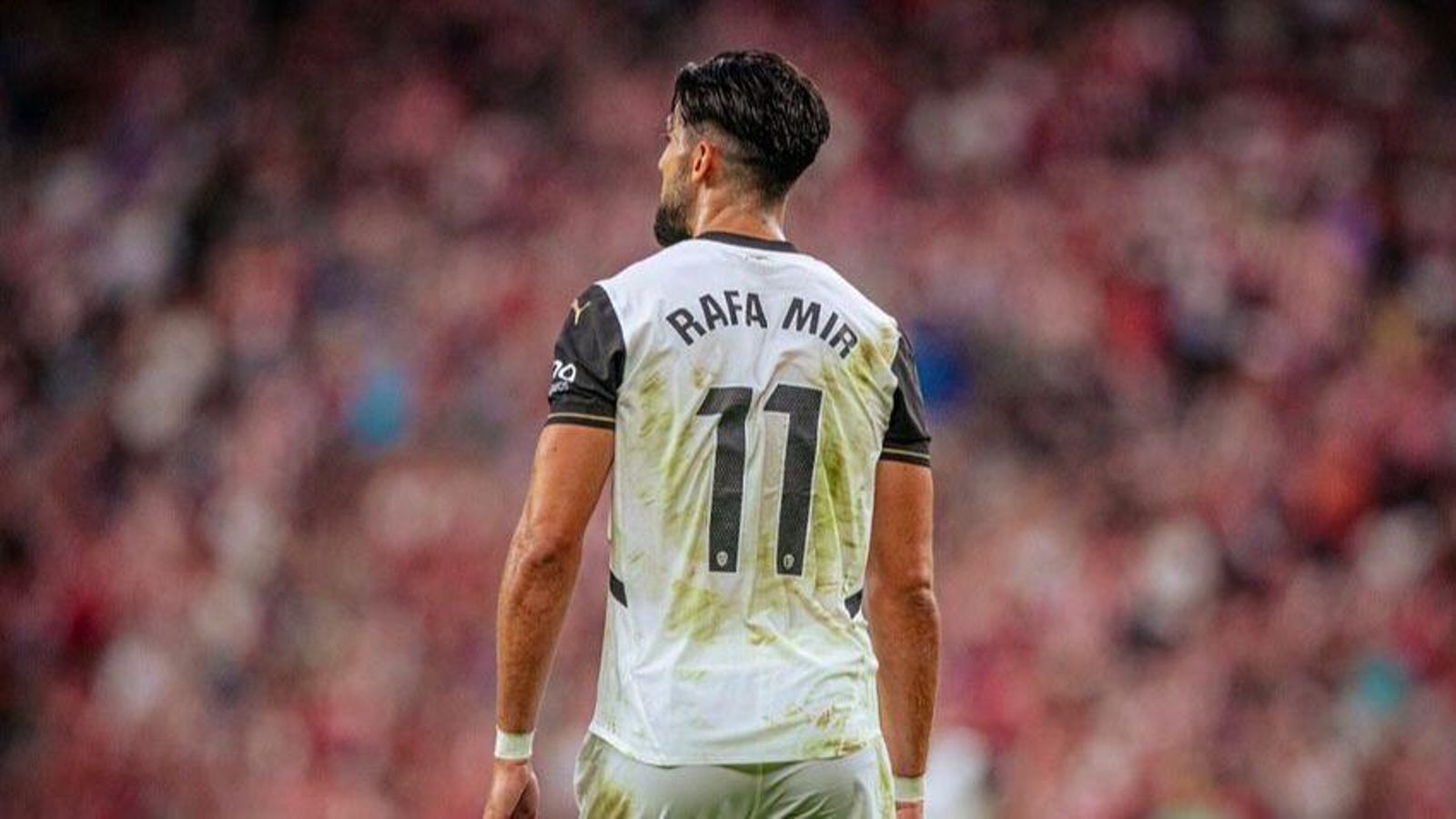 El davanter del València, Rafa Mir El davanter del València, Rafa Mir