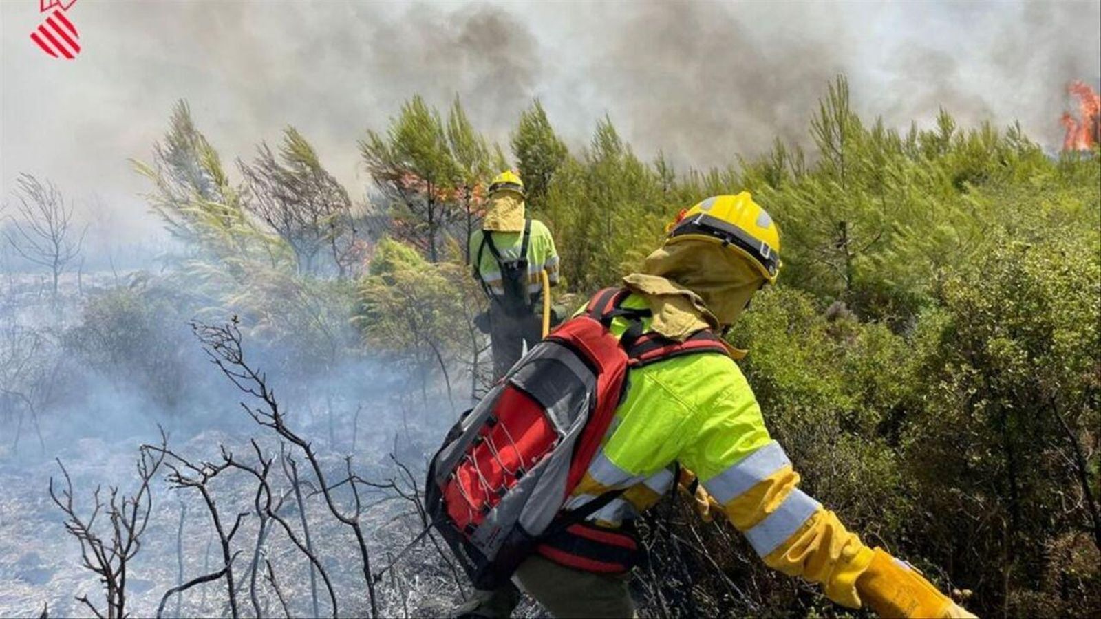 Impotència i ràbia entre els afectats per l'incendi de Vall d'Ebo