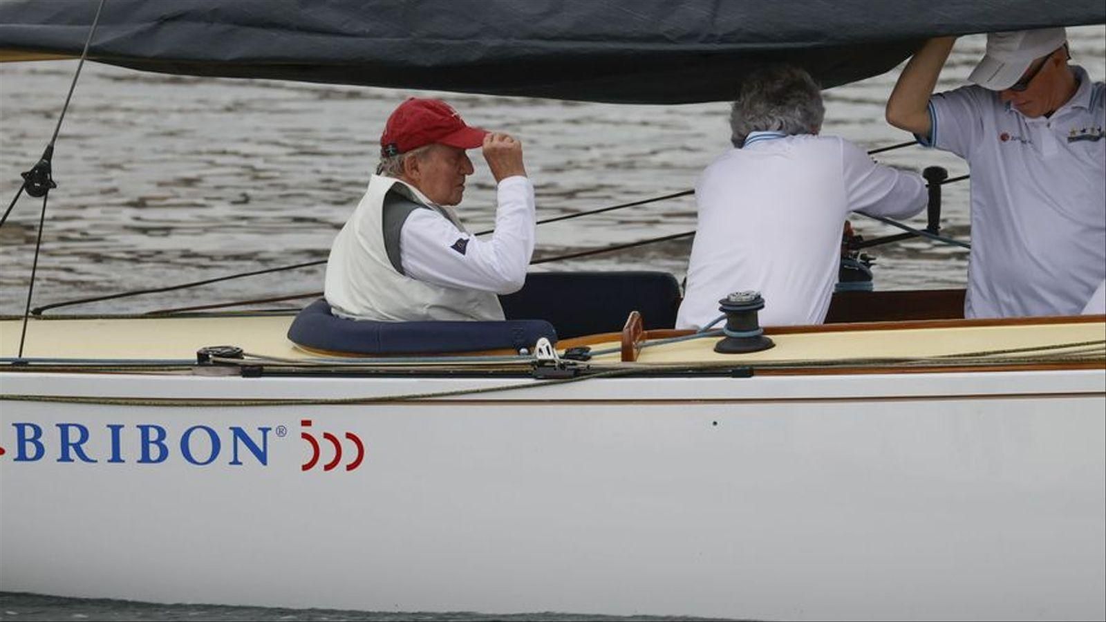 El rei emèrit Joan Carles I a Sanxenxo en la seua última visita