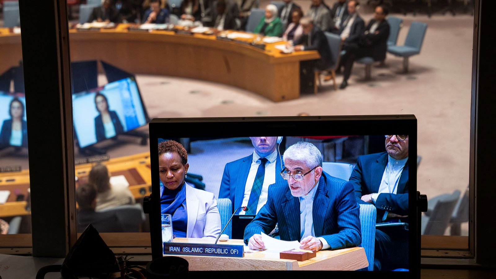 Imatge d'arxiu de l'embaixador de l'Iran en una reunió de l'ONU esta setmana a Nova York