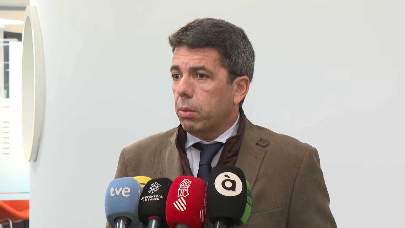 El president de la Generalitat, Carlos Mazón, aquest dilluns a València