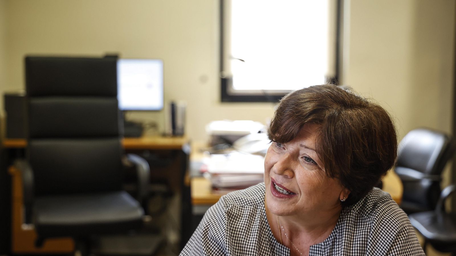 La presidenta de l'AVL, Verònica Cantó, durant l'entrevista amb Europa Press