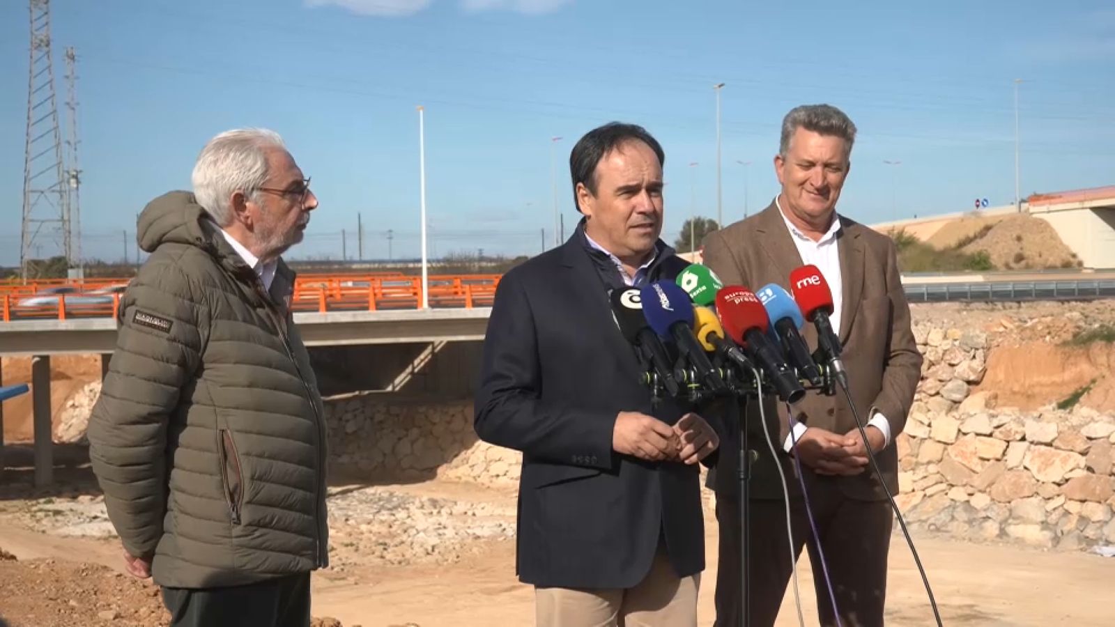 Juanfran Pérez Llorca, amb Josep Almenar i Vicente Martínez Mus