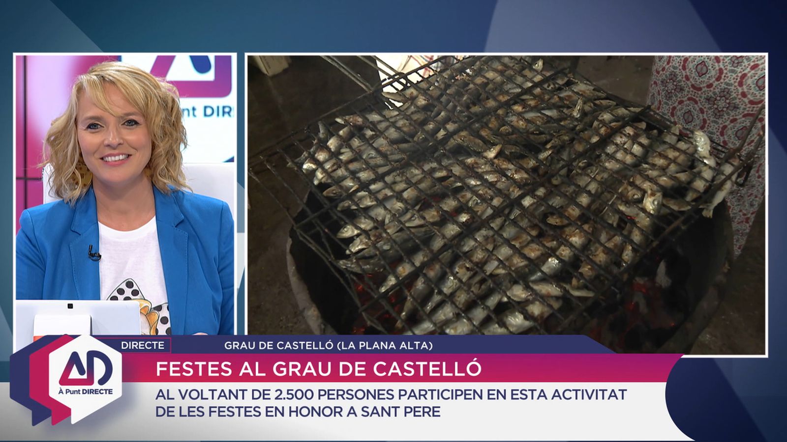 Torrada de sardines al Grau de Castelló