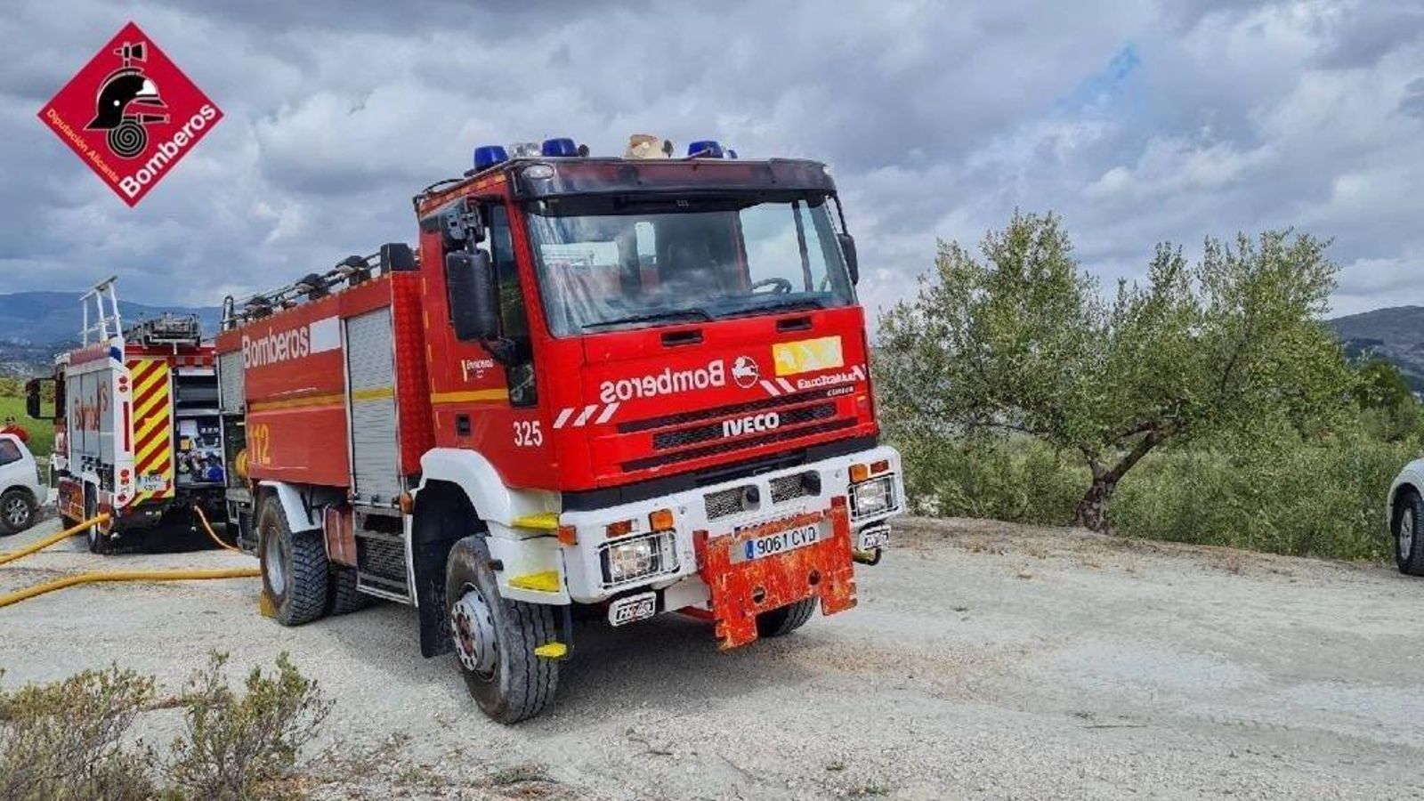 Un camió de bombers, en un imatge d'arxiu