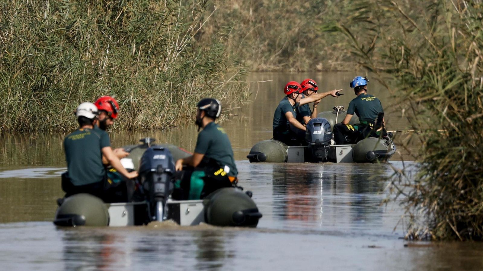 La recerca de víctimes a l'Albufera La recerca de víctimes a l'Albufera