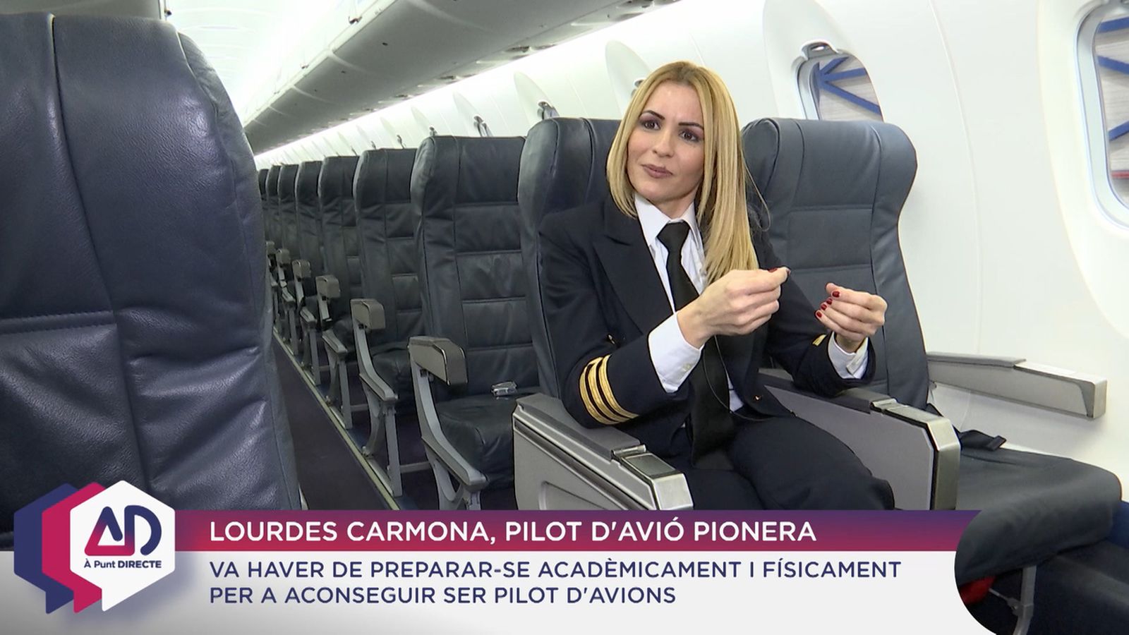 La pilot d’avió Lourdes Carmona
