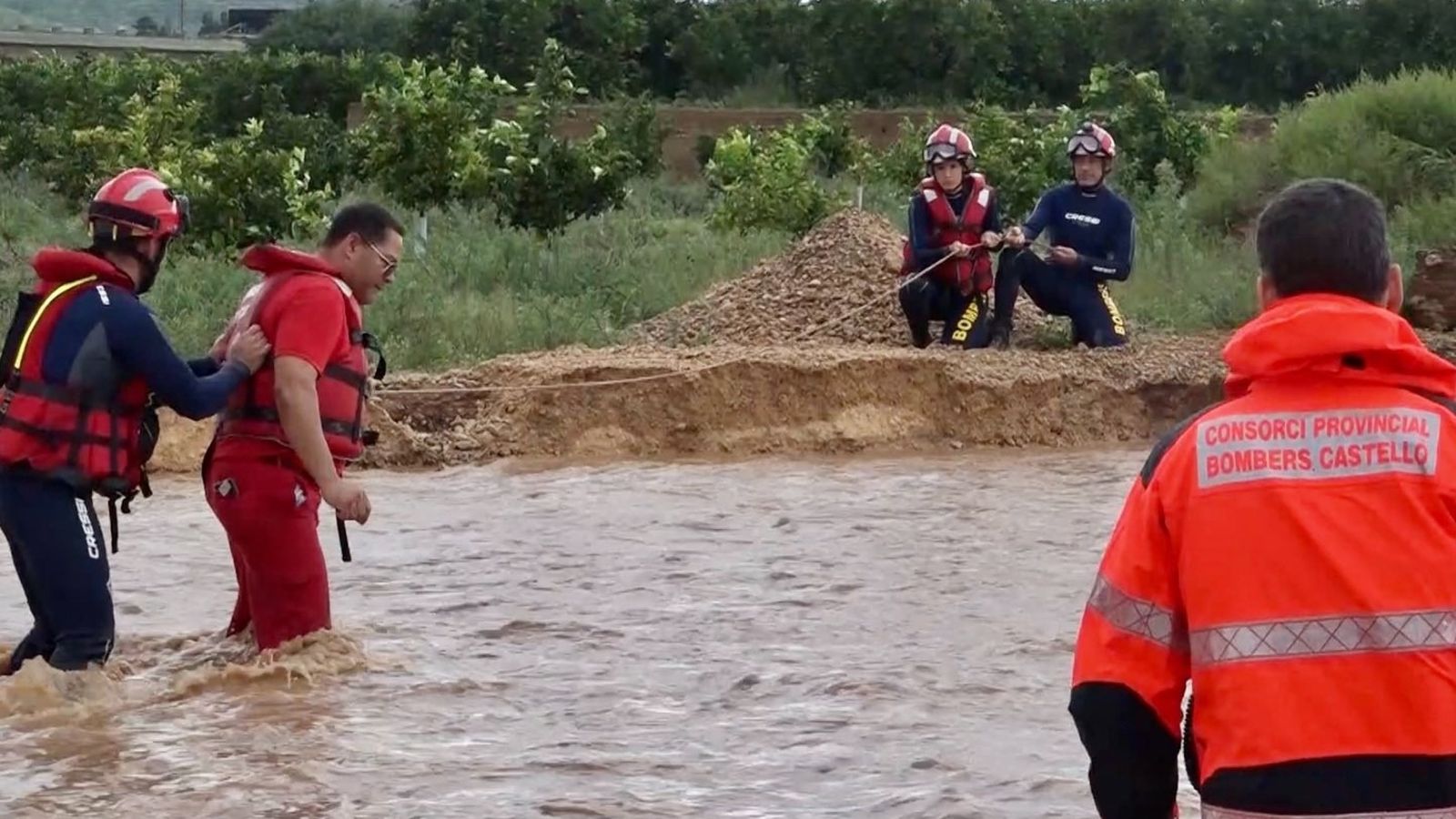 Imatge d'arxiu d'un rescat per les pluges de Vinaròs d'aquesta setmana