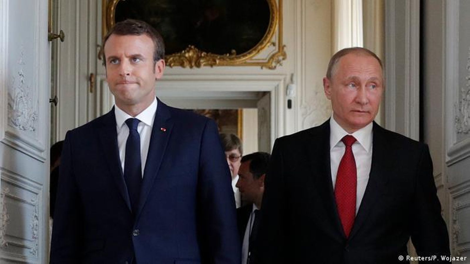 Macron i Putin en una imatge d'arxiu Macron i Putin en una imatge d'arxiu