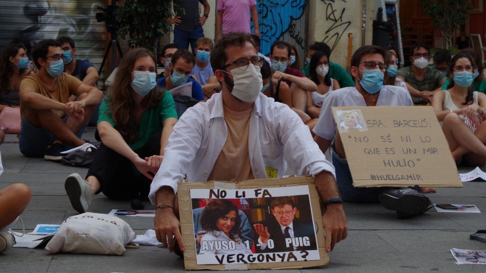 Una de les protestes que han protagonitzat els MIR aquest últim mes