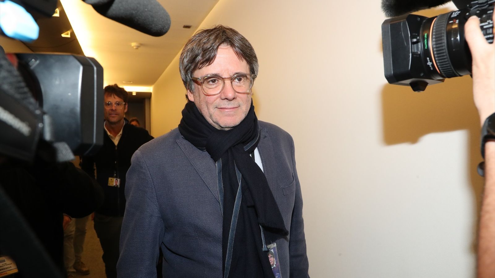 L'expresident català i eurodiputat Carles Puigdemnt, aquest dimecres en el Parlament Europeu